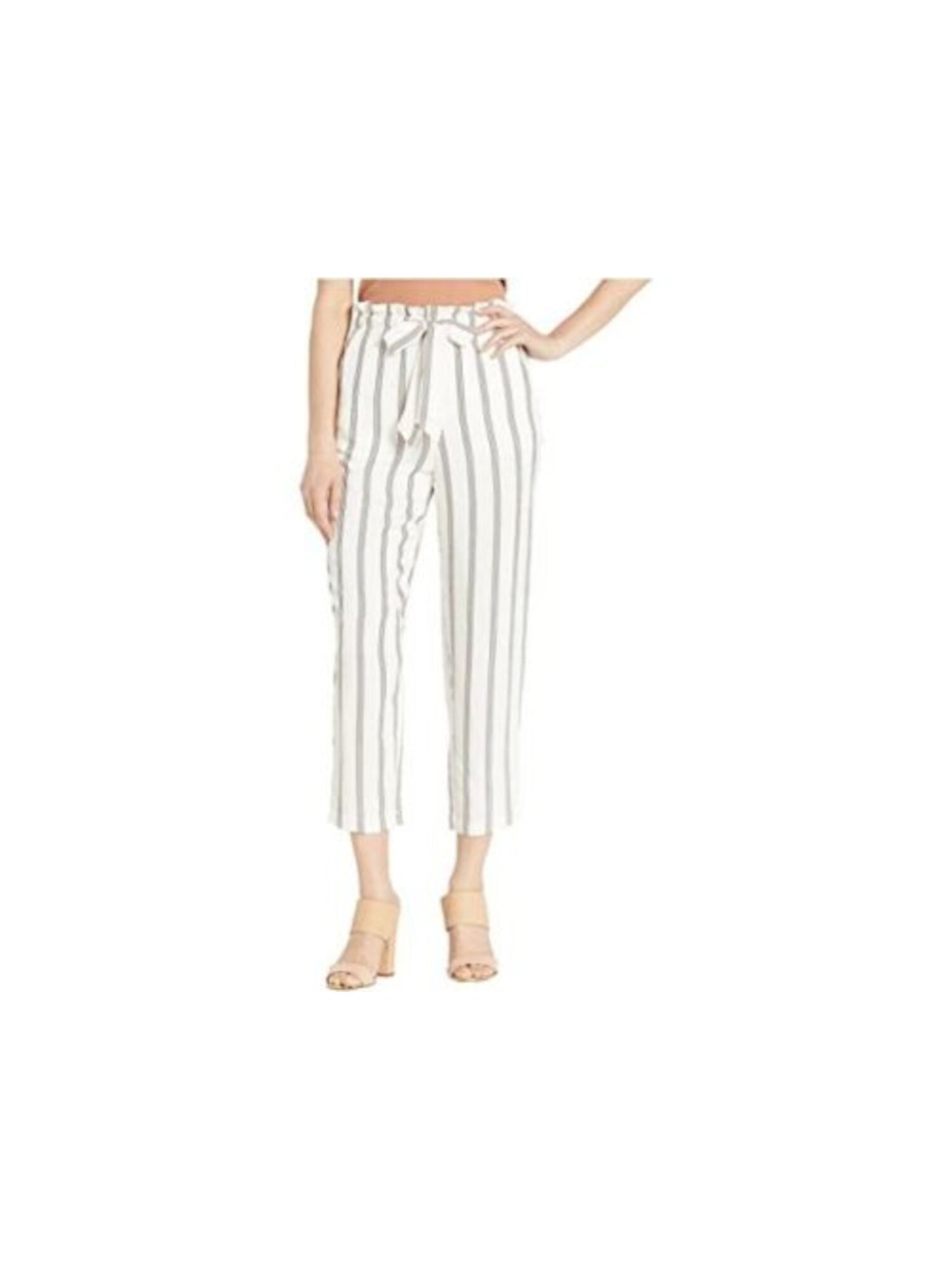 JOIE Womens Ivory Striped Pants Size: XS