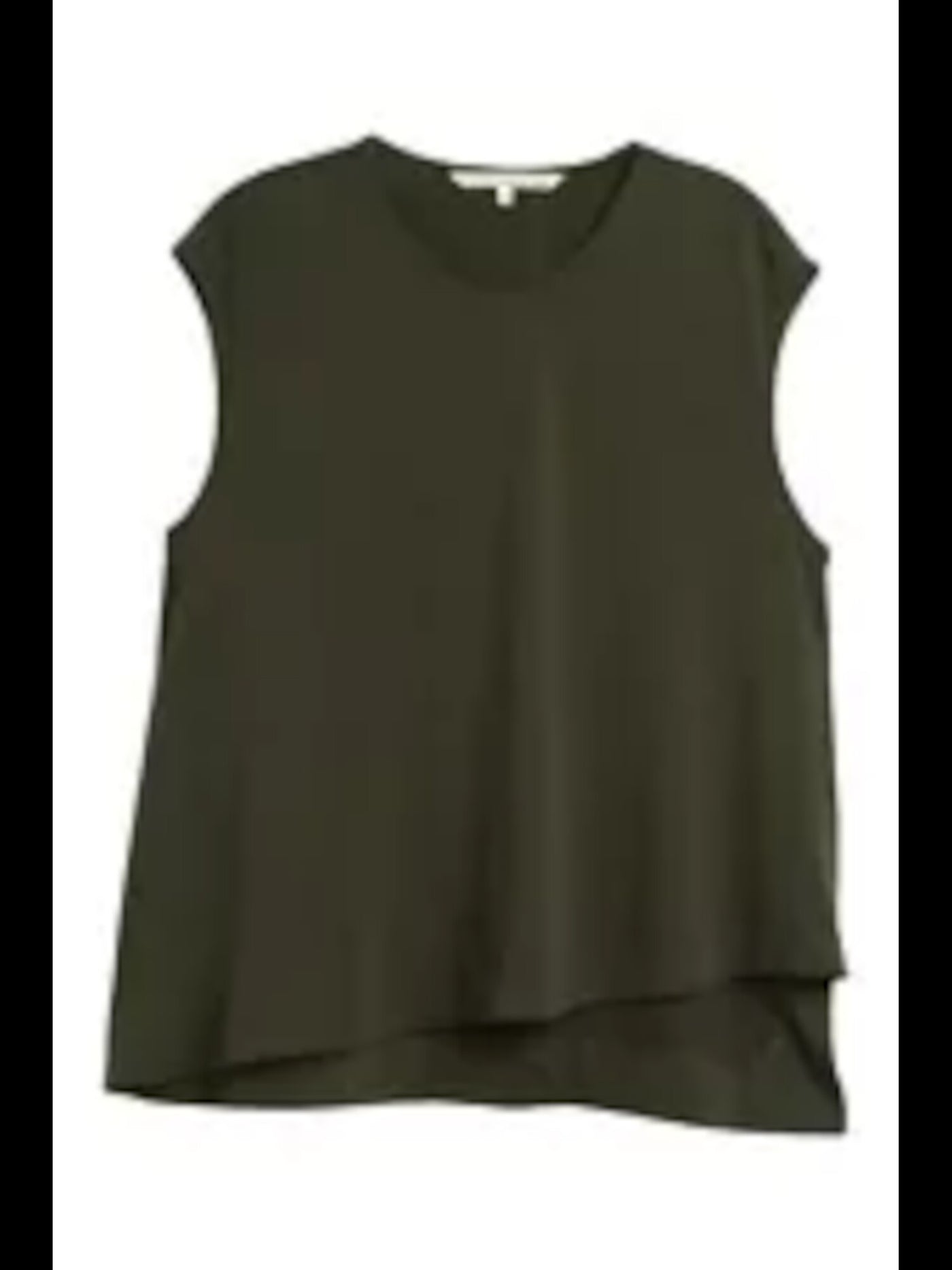 RACHEL ROY Womens Green Sleeveless Jewel Neck Top Size: S