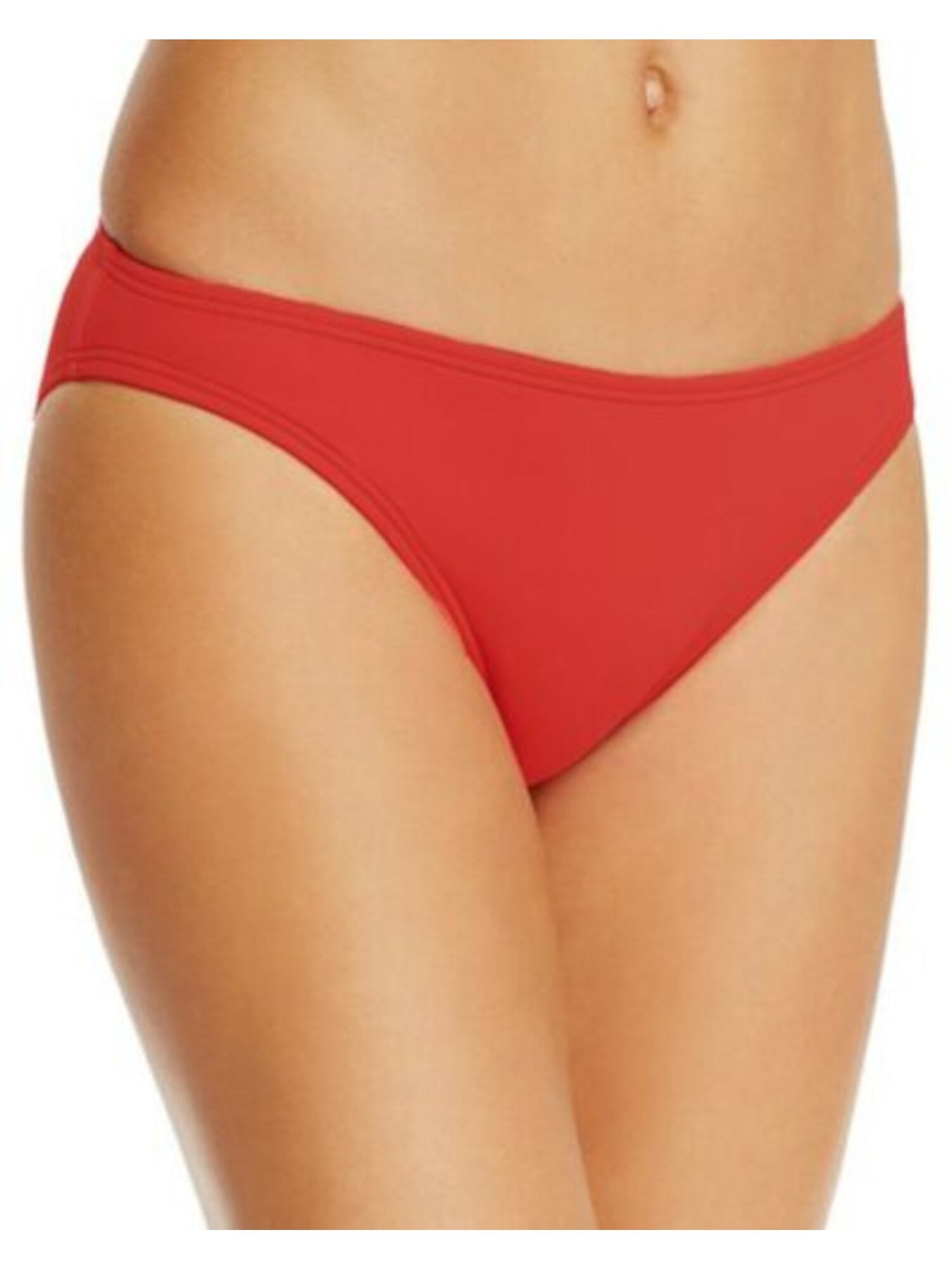 DKNY Women's Red Stretch Lined Bikini Full Coverage UV Protection Hipster Swimsuit Bottom XXL