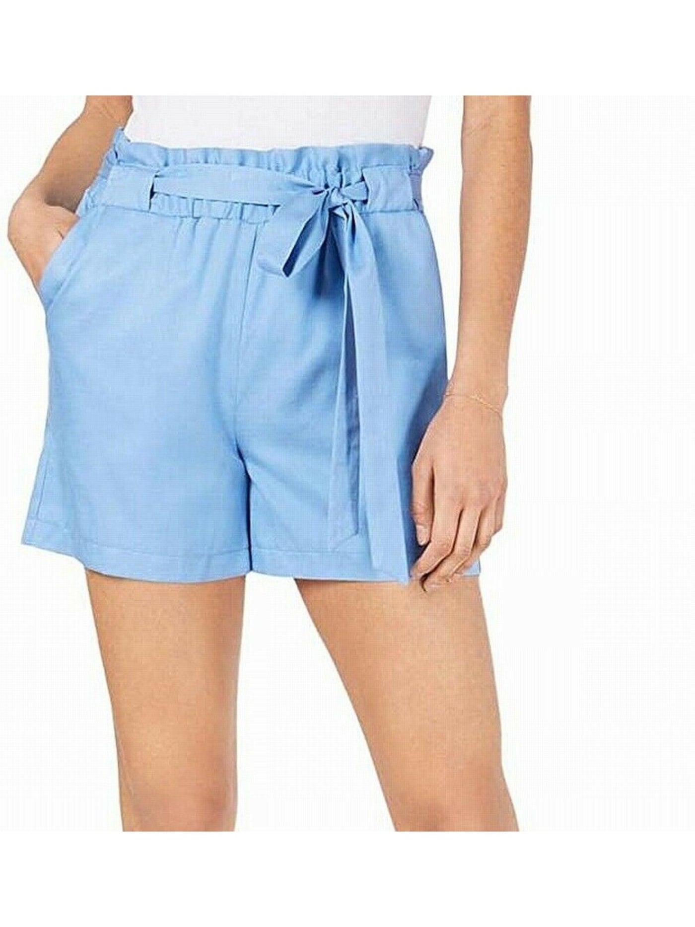 MAISON JULES Womens Light Blue Shorts Size: XXS