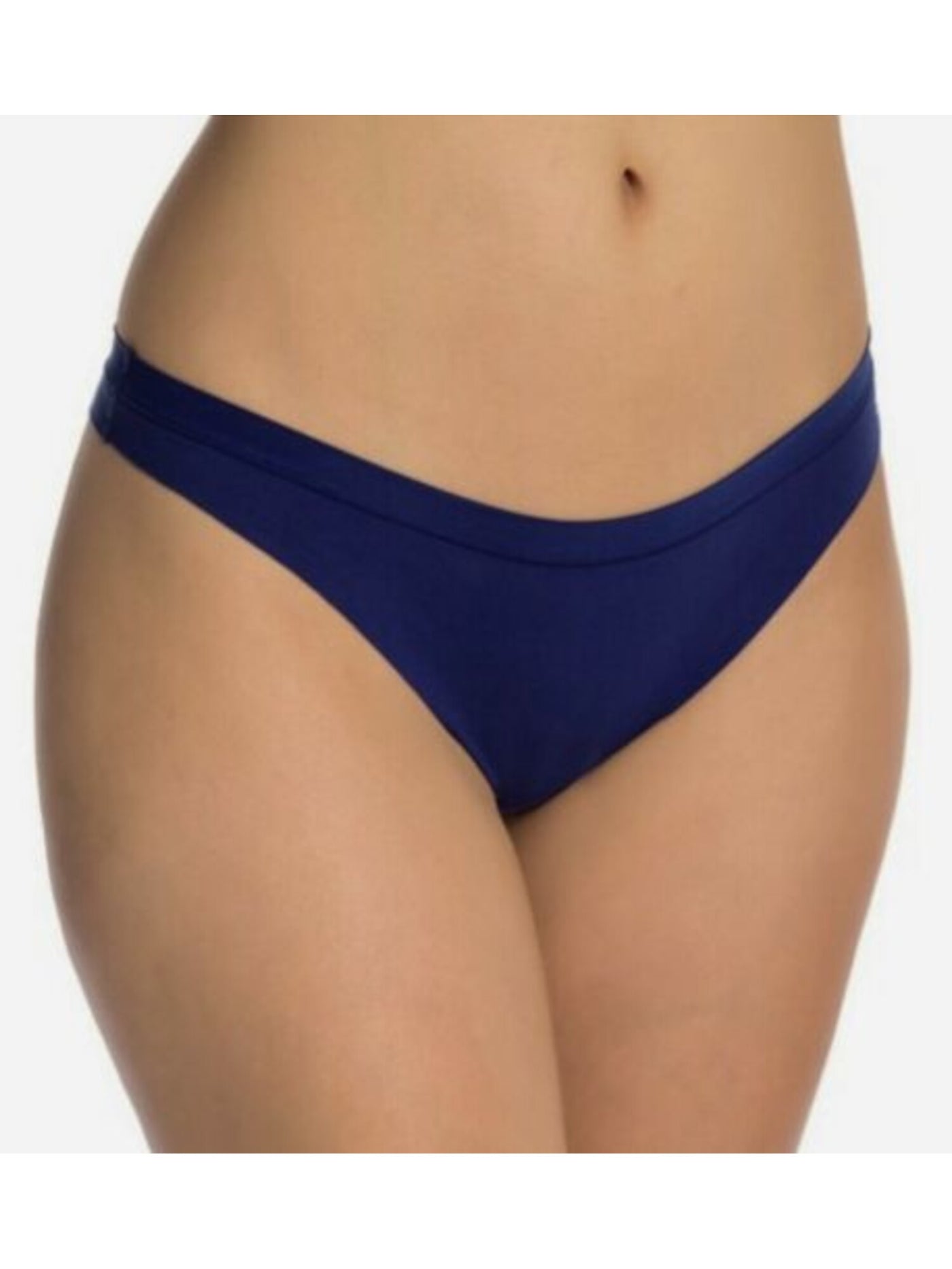 DKNY Intimates Blue No Panty Line Solid Everyday Thong Size: XL