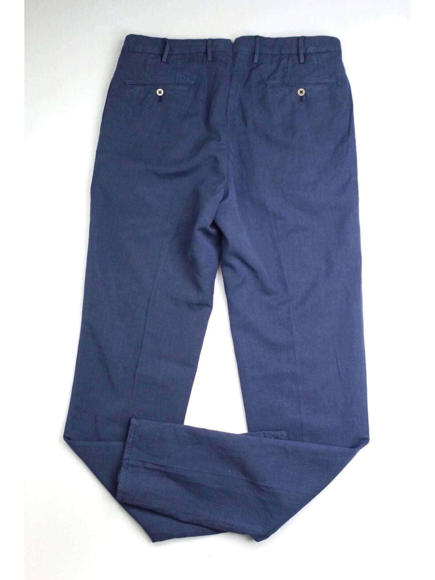 TORIN OPIFICIO Mens Blue Straight Leg, Classic Fit Cashmere Chino Pants 48