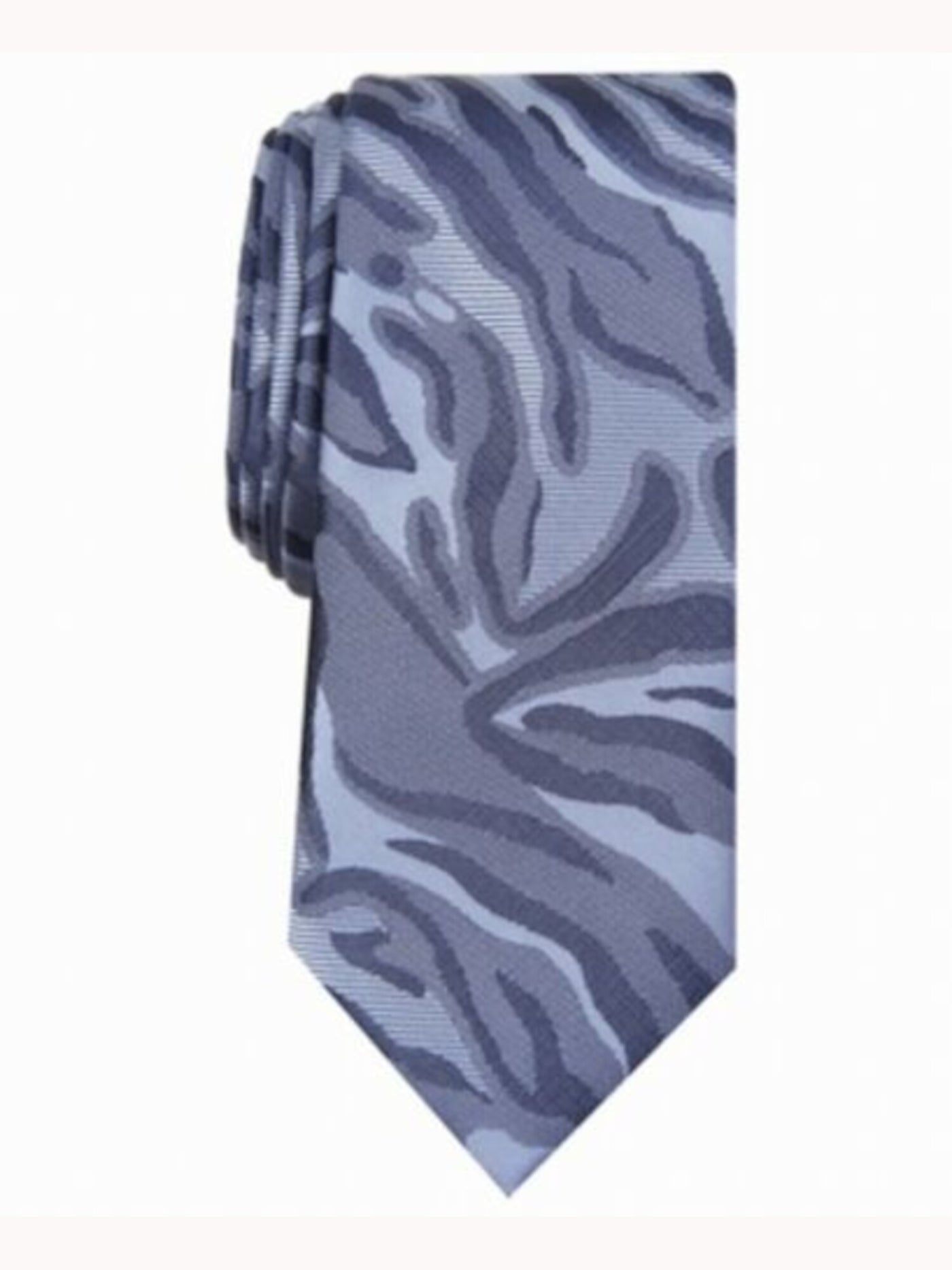 INC Mens Blue Abstract Print Polyester Slim Neck Tie