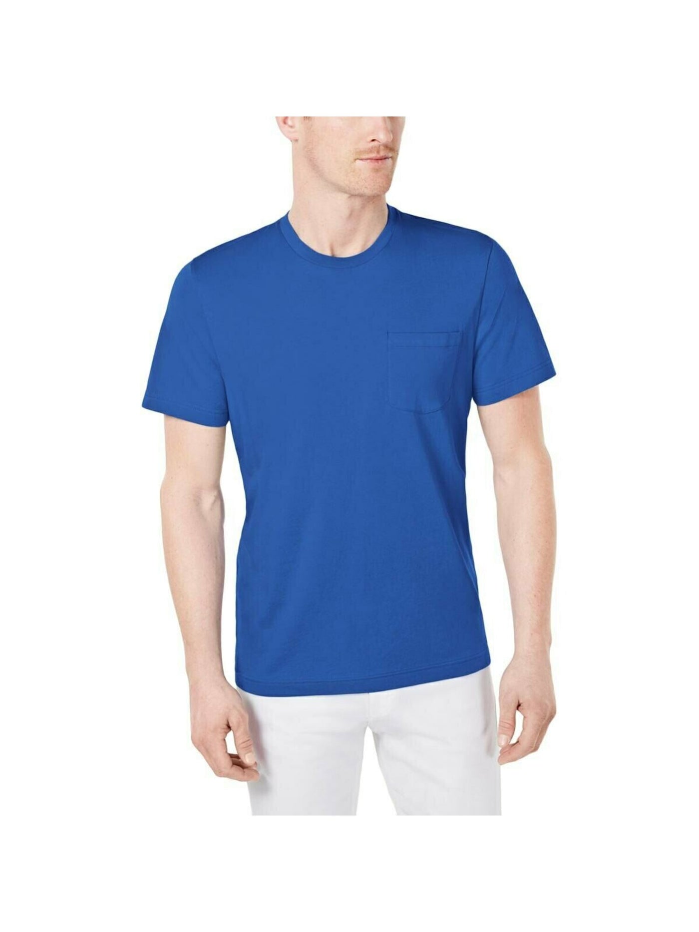 CLUBROOM Mens Blue Short Sleeve Classic Fit T-Shirt XL
