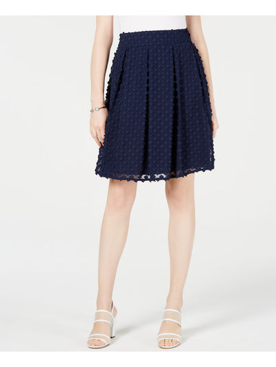 MAISON JULES Womens Blue Short Pleated Skirt Size: XL