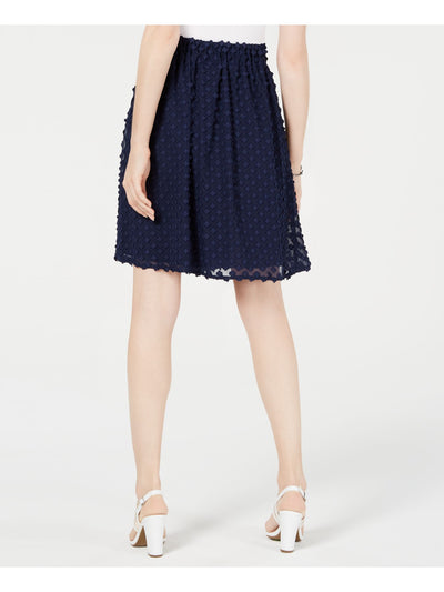 MAISON JULES Womens Blue Short Pleated Skirt Size: XL
