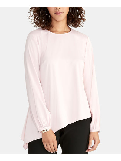 RACHEL ROY Womens Pink Long Sleeve Crew Neck Top Size: XS