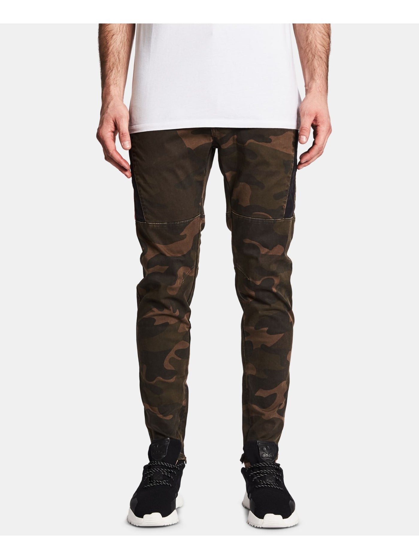 NXP Mens Brown Camouflage Cotton Blend Jeans 30 Waist
