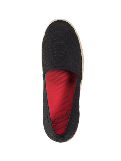 BARETRAPS Womens Black 0.5" Platform Breathable Cushioned Arch Support Yesenia Round Toe Platform Slip On Espadrille Shoes 9.5 M