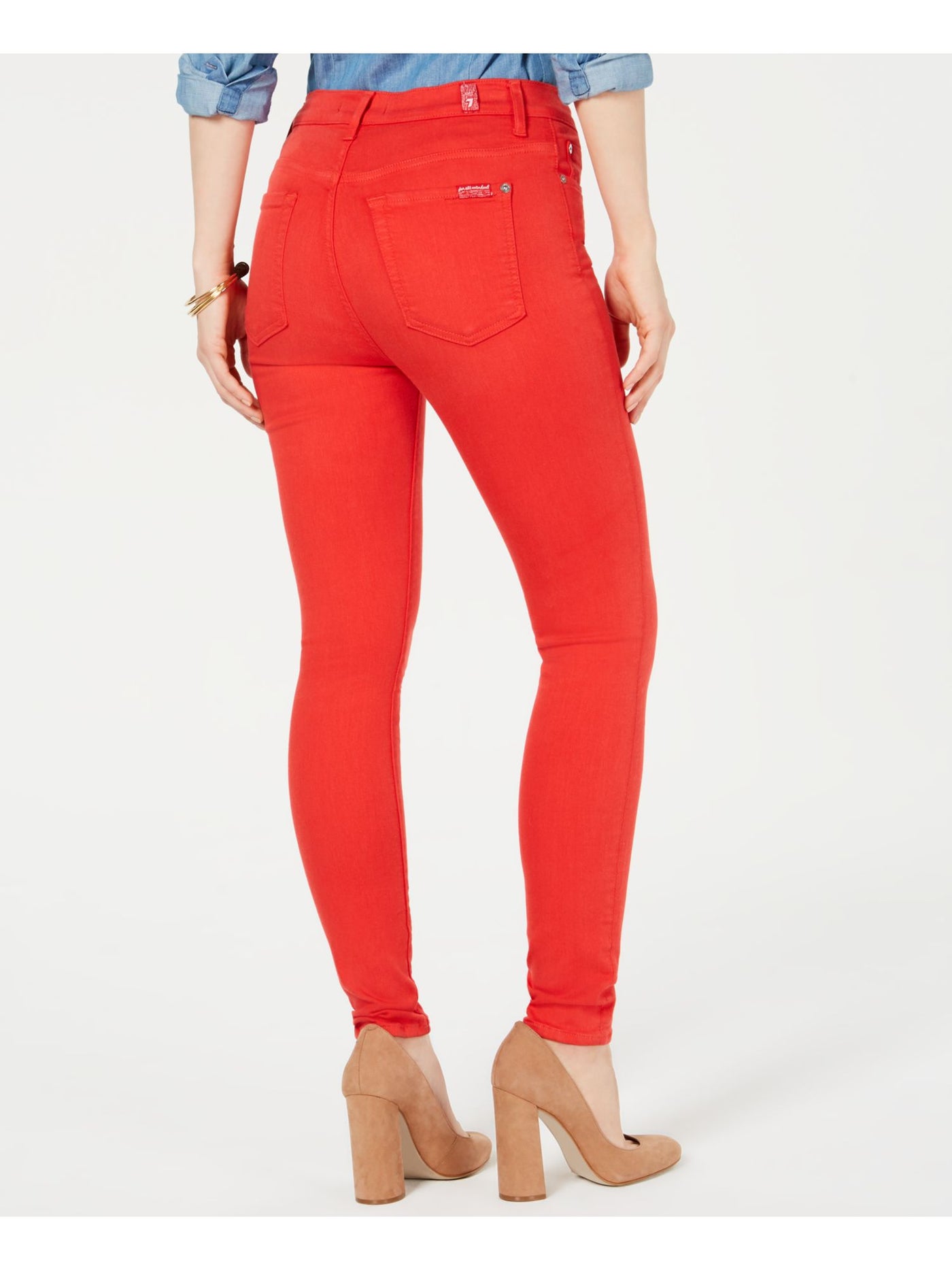7 FOR ALL MANKIND Womens Coral Skinny Pants Size: 24