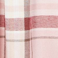 STYLE & COMPANY Womens Pink Plaid Long Sleeve Split Top