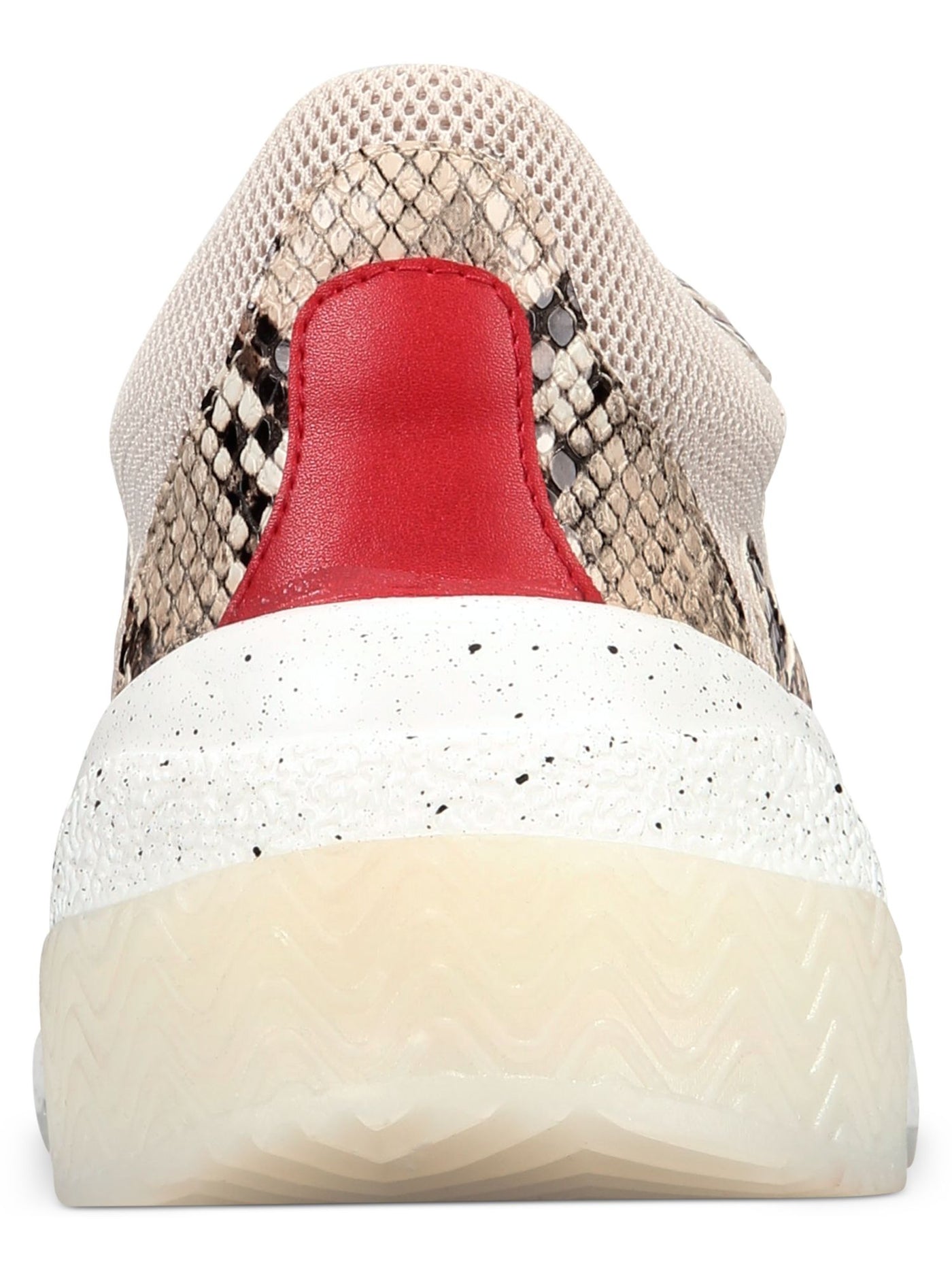 INC Womens White Snake Print Comfort Bubblez Round Toe Lace-Up Athletic Training Shoes 8.5 M