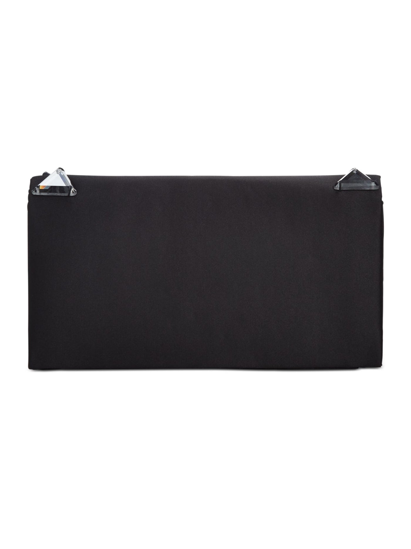 INC Women's Black Embellished Nylon Chain Strap Clutch Handbag Purse
