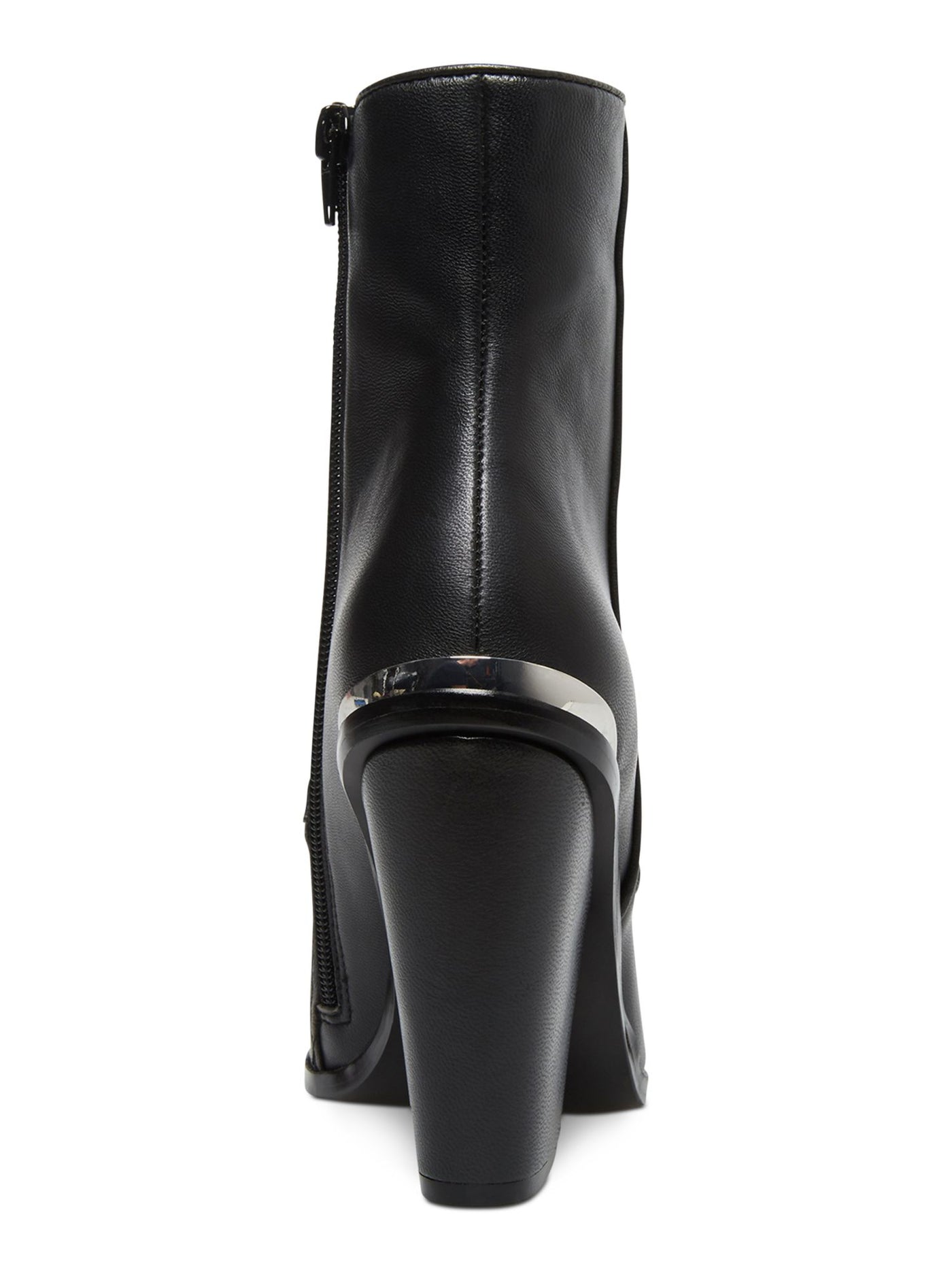 STEVE MADDEN Womens Black Padded Rarely Pointed Toe Block Heel Zip-Up Leather Western Boot 6 M