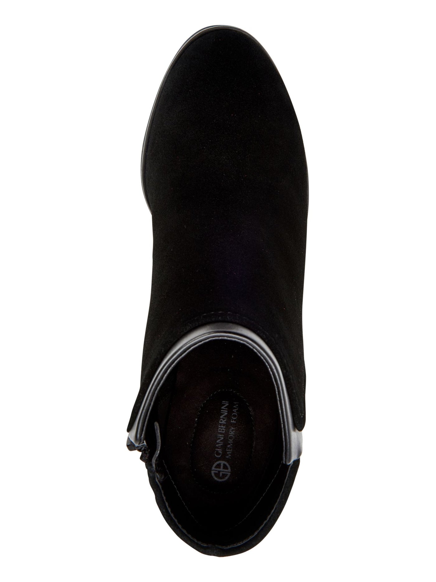 GIANI BERNINI Womens Black Comfort Non-Slip Water Resistant Belle Round Toe Block Heel Zip-Up Leather Dress Booties 11 M
