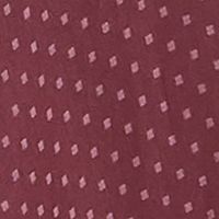 LEYDEN Womens Purple Tie Polka Dot Long Sleeve Collared Wrap Top