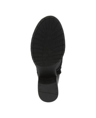 SUGAR Womens Black Lace-Up Reversible Sequins Comfort Zipper Accent Breathable Klondike Round Toe Block Heel Zip-Up Combat Boots M