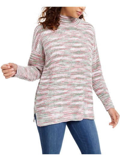 HIPPIE ROSE Womens Pink Printed Long Sleeve Sweater Juniors Size: XS