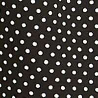 RACHEL ROY Womens Black Polka Dot Long Sleeve Keyhole Short Fit + Flare Dress