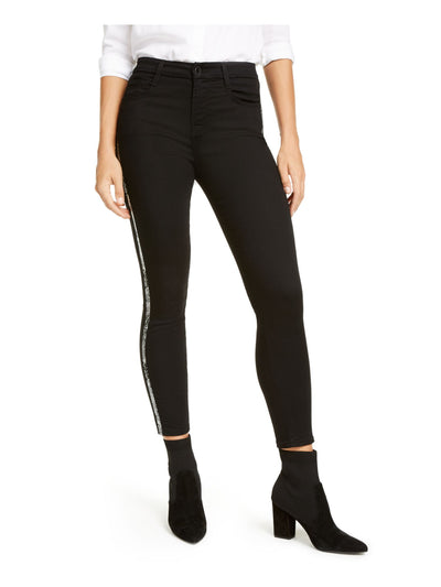 Jen 7 By 7 For All Mankind Womens Black Skinny Jeans Juniors 0