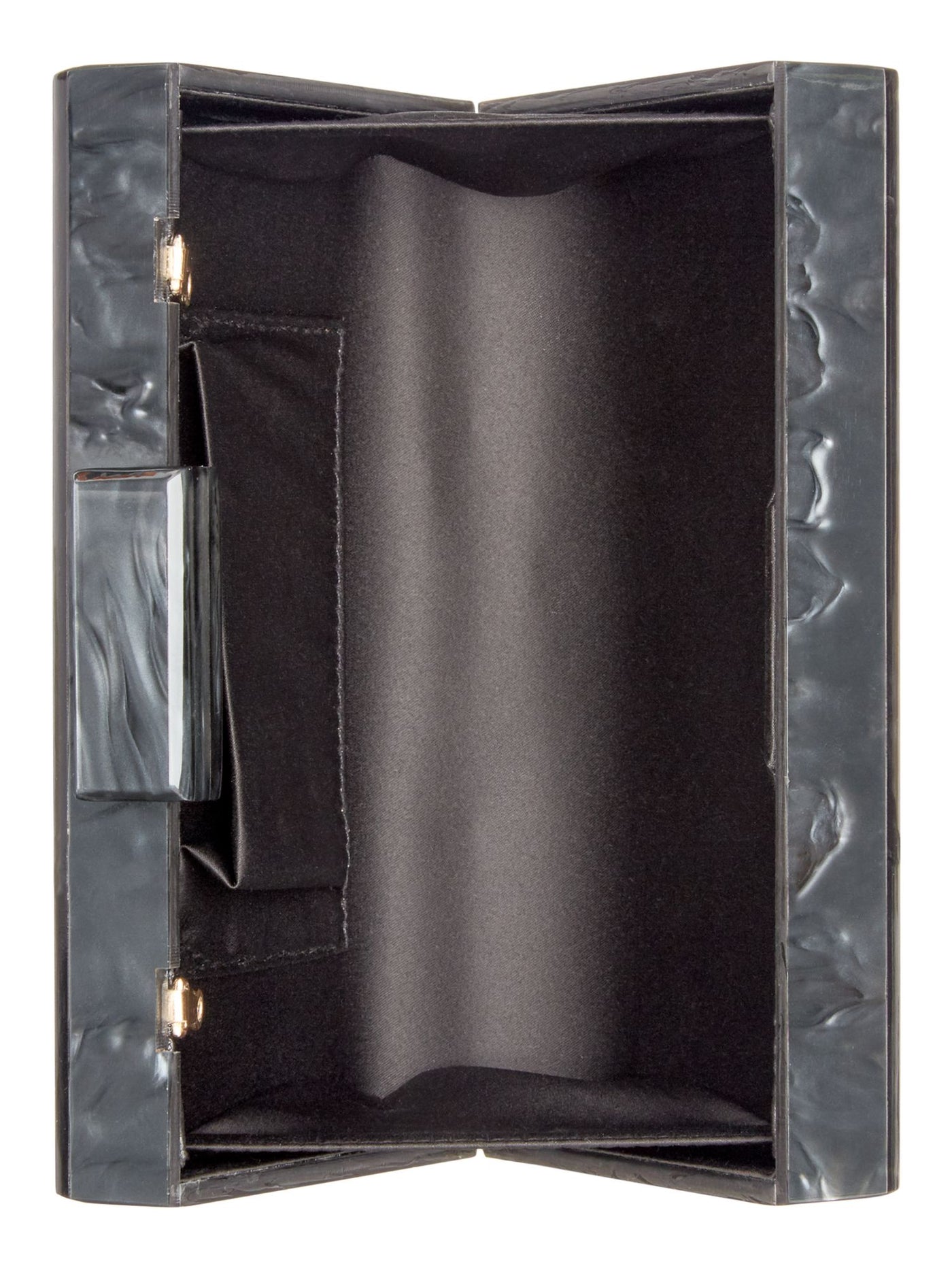 INC Women's Black Printed PVC Chain Strap Crossbody Handbag Purse