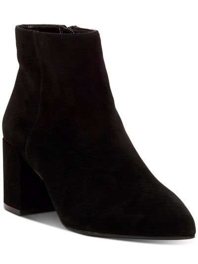 INC Womens Black Comfort Omira Pointed Toe Block Heel Zip-Up Booties 5 M