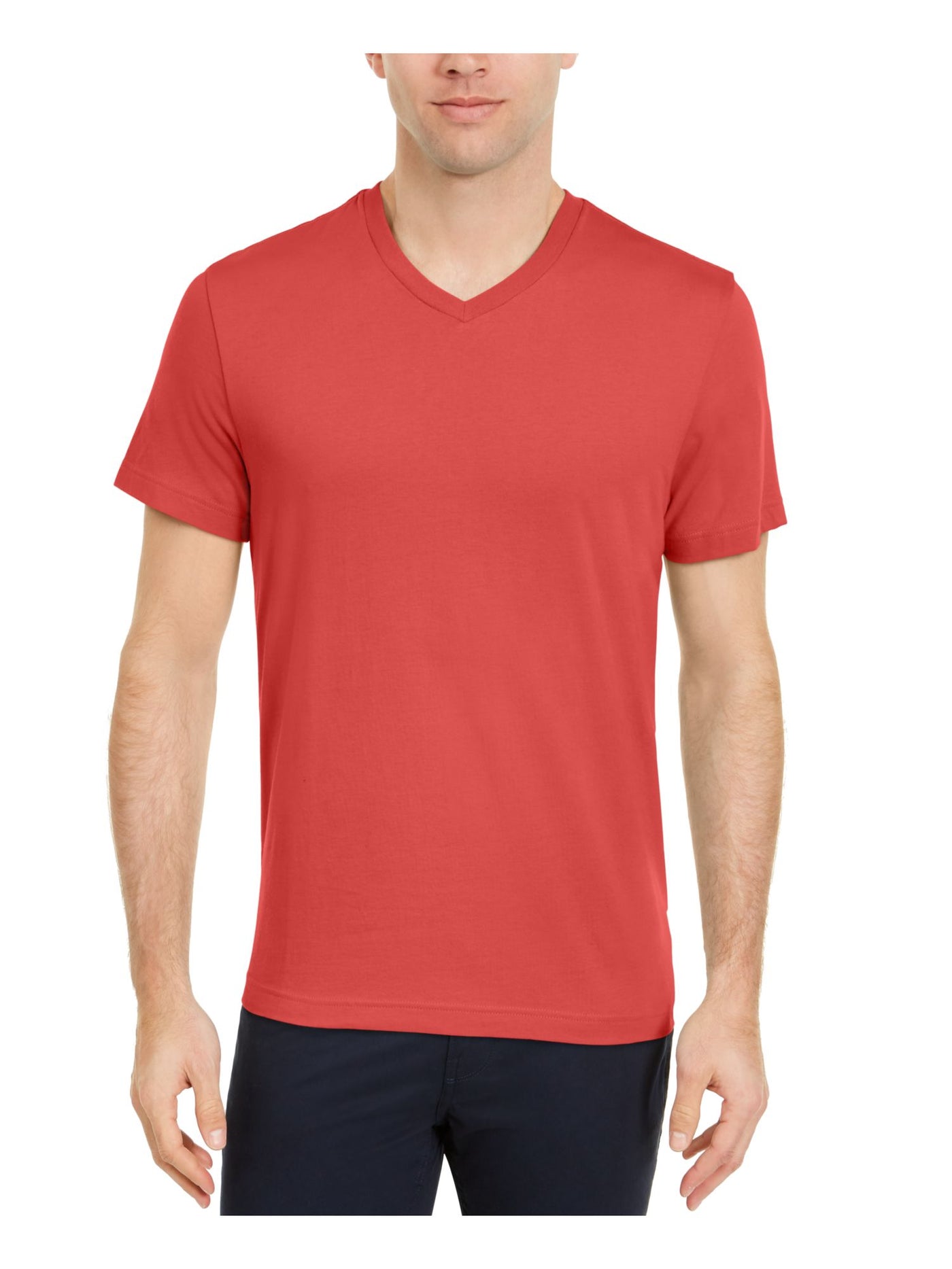 CLUBROOM Mens Red Classic Fit T-Shirt XL