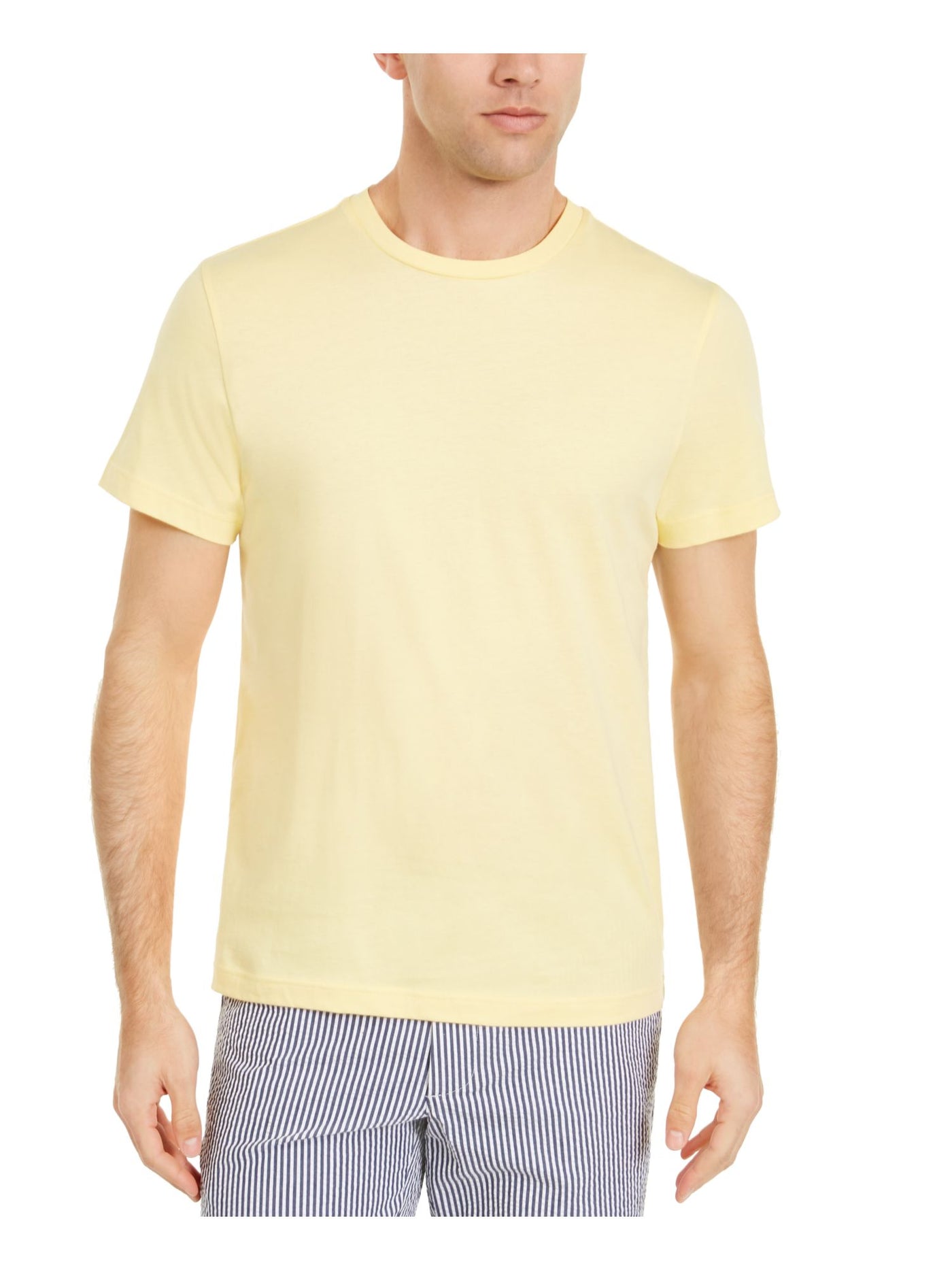 CLUBROOM Mens Yellow Classic Fit Moisture Wicking T-Shirt XXL