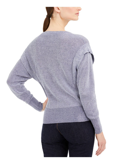 INC Womens Blue Patterned Long Sleeve Jewel Neck Sweater Size: XXL