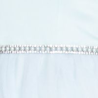 BETSEY JOHNSON Womens Aqua Glitter  Tulle Sleeveless Sweetheart Neckline Full-Length Prom Empire Waist Dress