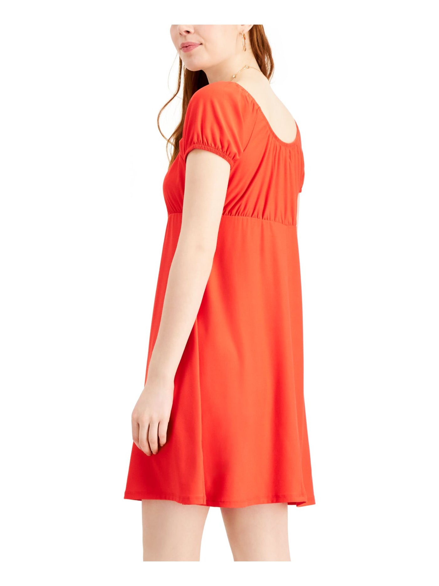 ULTRA FLIRT Womens Red Cap Sleeve Short Empire Waist Dress Juniors Size: XXS
