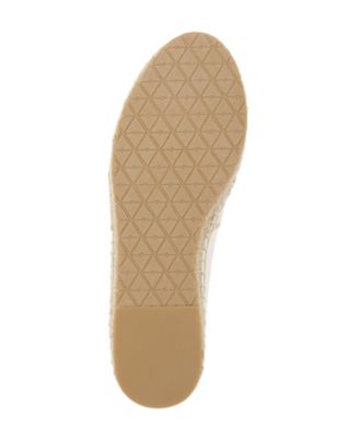 ZAC ZAC POSEN Womens Ivory Striped Ribbon Mesh Insert Details Comfort Vida Round Toe Slip On Espadrille Shoes M