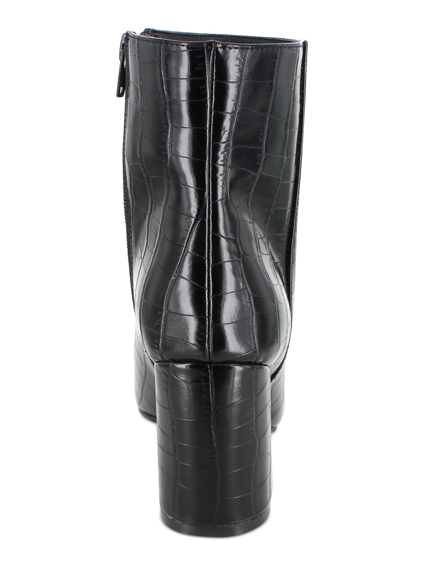 ESPRIT Womens Black Pointed Toe Block Heel Zip-Up Booties 7.5