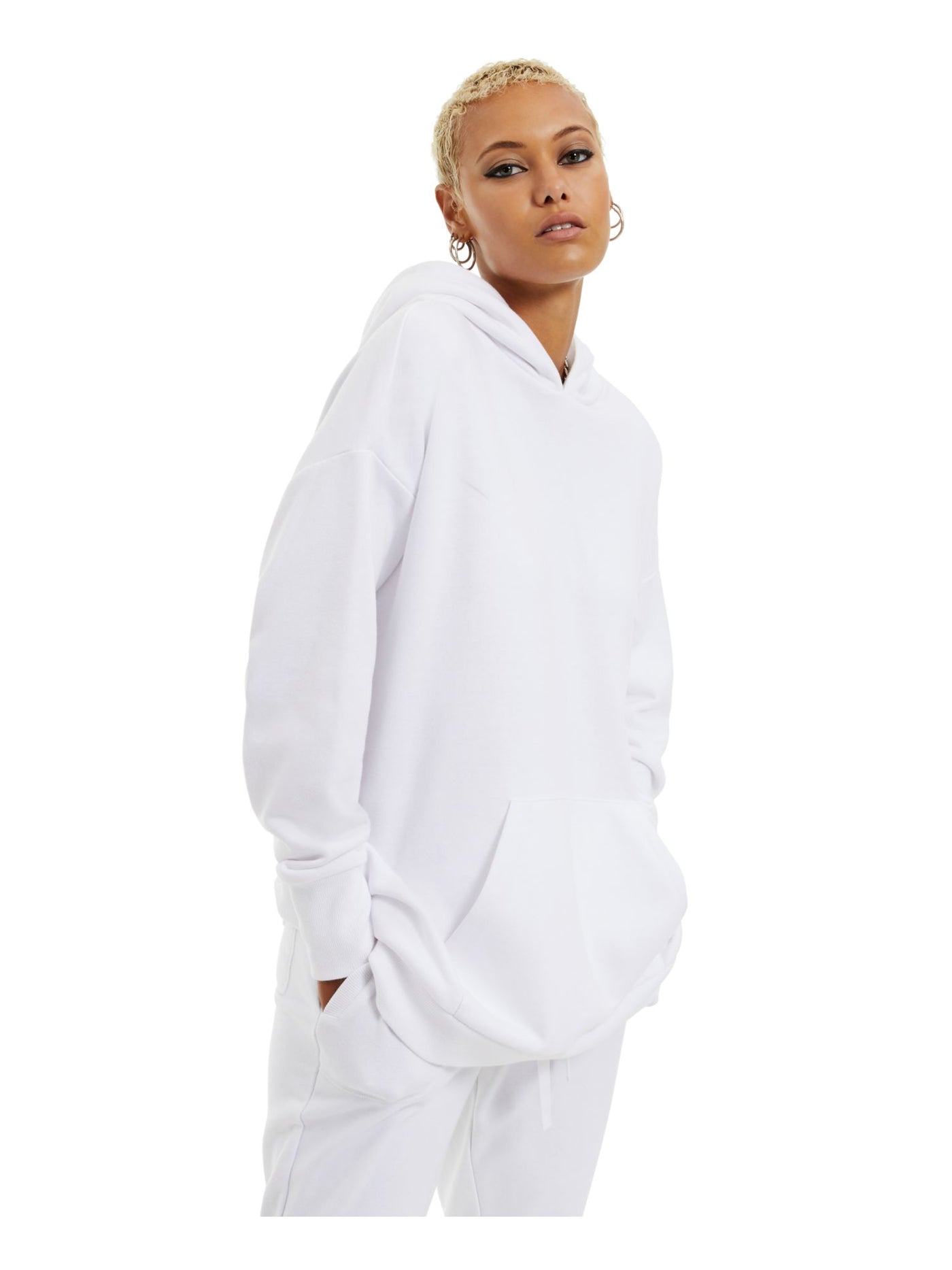 DANIELLE BERNSTEIN Womens White Sweatshirt S