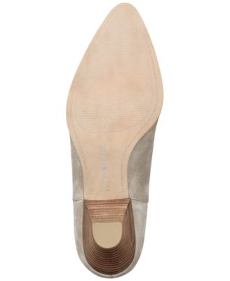 LUCKY BRAND Womens Beige Cushioned Pointed Toe Cone Heel Leather Heeled Boots M