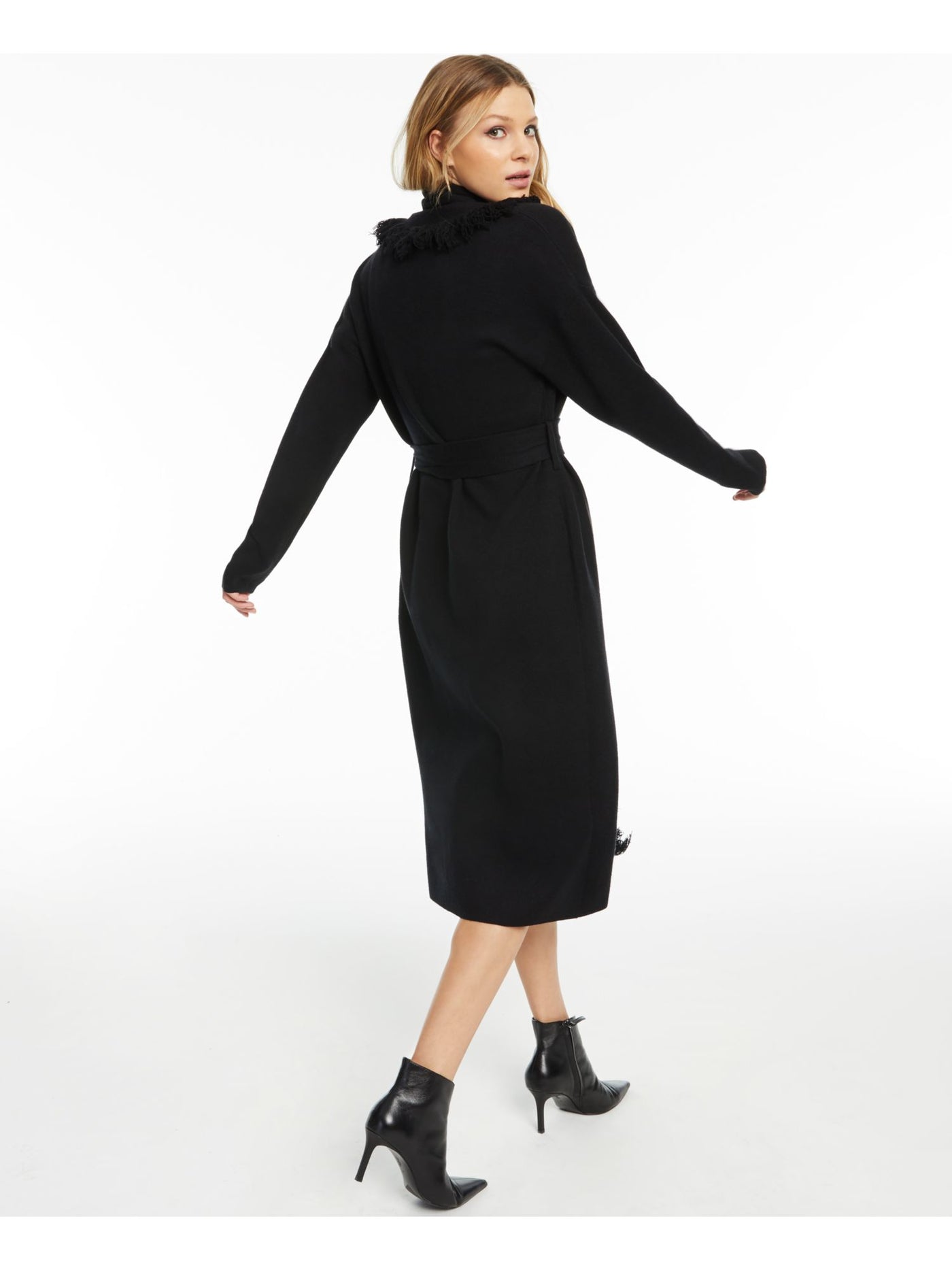 CULPOS X INC Womens Black Long Sleeve Open Cardigan Sweater XL