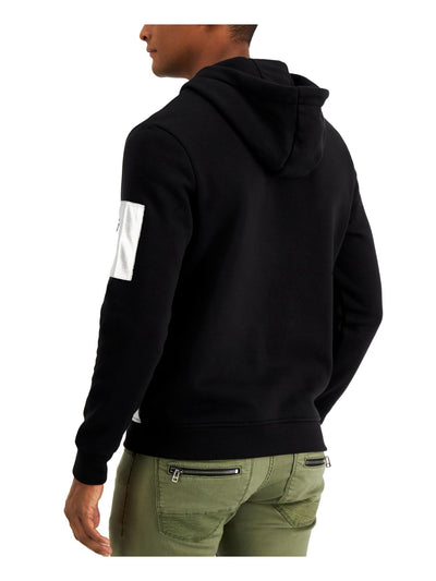 INC Mens Black Color Block Quarter-Zip Sweatshirt XS