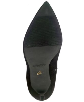 THALIA SODI Womens Black Cushioned Pointed Toe Stiletto Zip-Up Dress Heeled Boots M