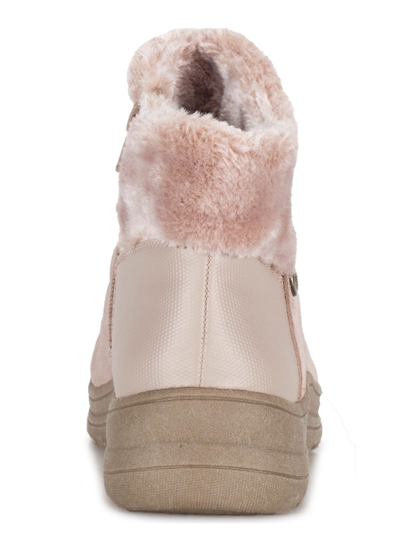 BARETRAPS Womens Beige Insulated Water Resistant Aeron Round Toe Stacked Heel Zip-Up Snow Boots M