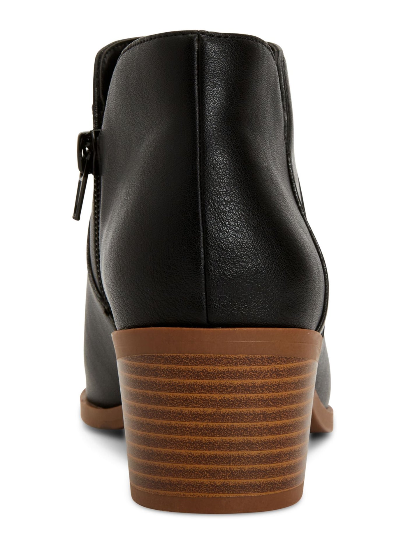 STYLE & COMPANY Womens Black Slip Resistant Comfort Vidyaa Pointed Toe Block Heel Zip-Up Booties 6.5 M