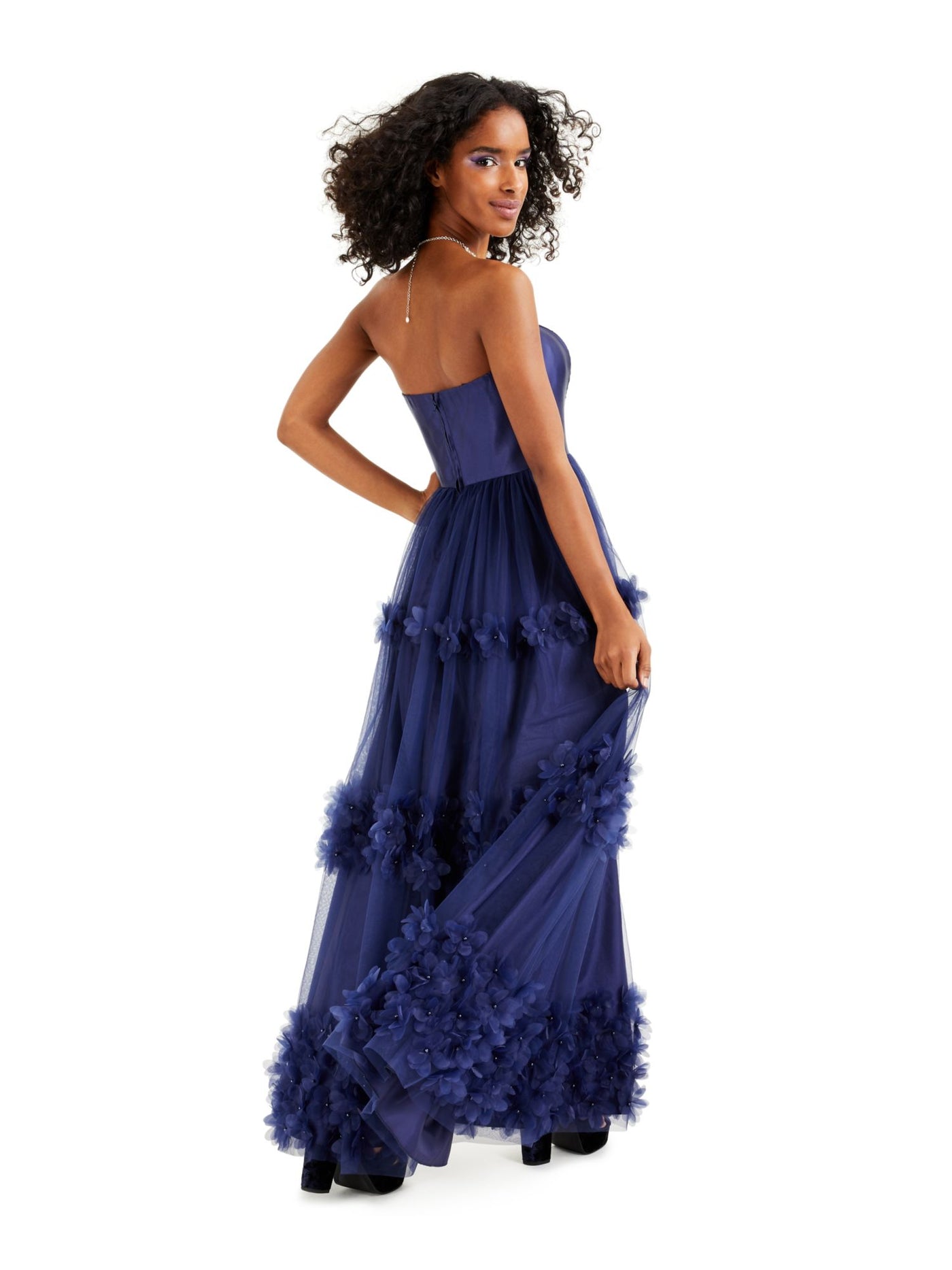 empire waist dress juniors City Studios Juniors' Side-Button Empire-Waist Dress