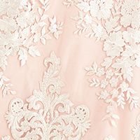 BCX DRESS Womens Pink Embellished Floral Spaghetti Strap V Neck Full-Length Formal Fit + Flare Dress