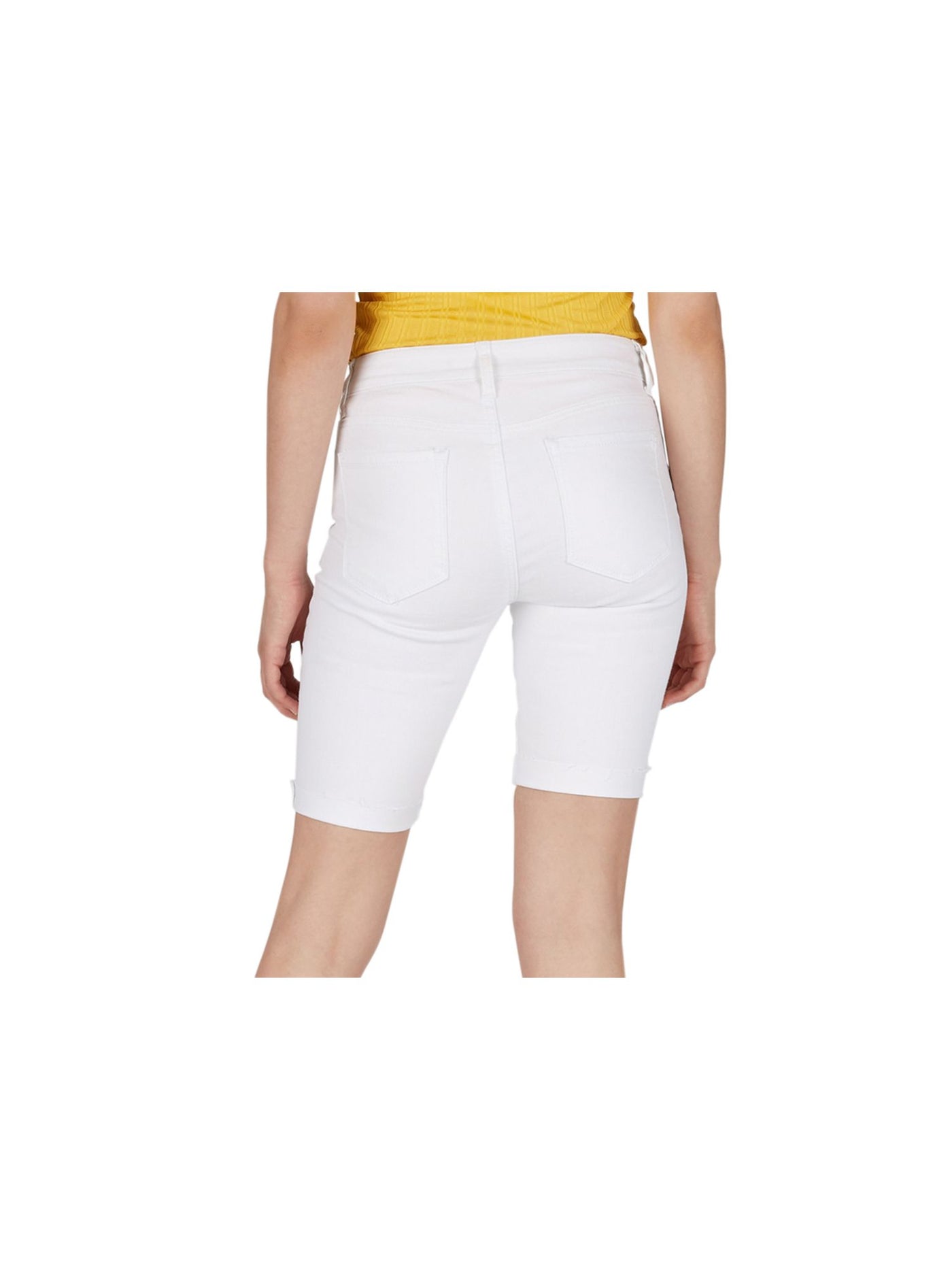 NUMERO Womens White Rolled Hem Shorts 27