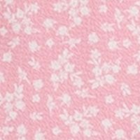 B DARLIN Womens Pink Ruffled Floral Balloon Sleeve V Neck Mini Sheath Dress