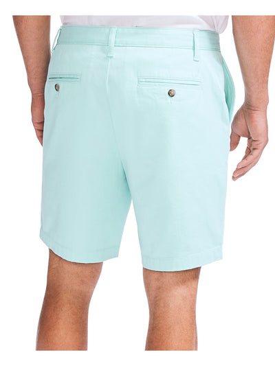 NAUTICA Mens Aqua Flat Front, Classic Fit Stretch Shorts 40 Waist