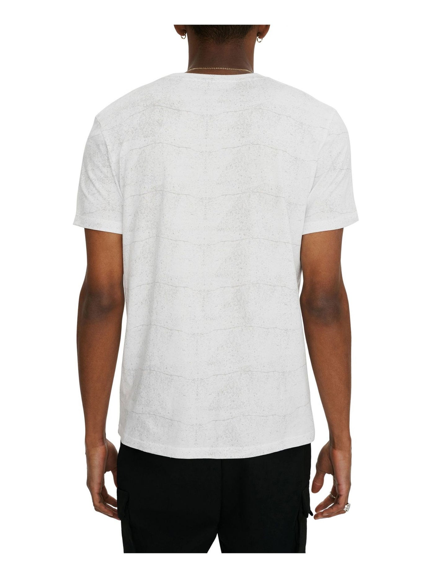 HYBRID APPAREL Mens White Graphic Short Sleeve T-Shirt XL