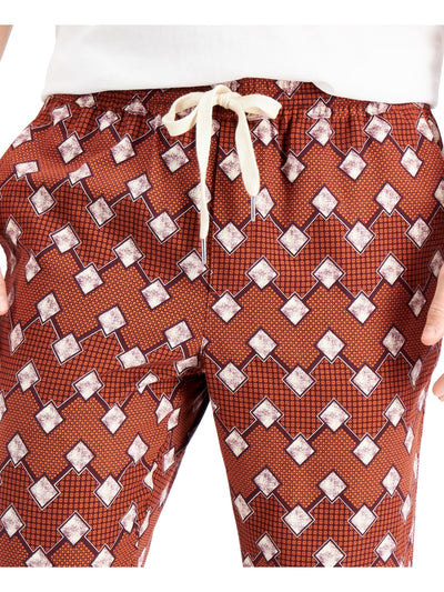 TASSO ELBA Mens Orange Drawstring Lightweight Regular Fit Silk Pants XXL
