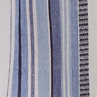 BCX DRESS Womens Blue Cold Shoulder Ruffled Tie Buttoned Striped Flutter Sleeve Square Neck Short Fit + Flare Dress