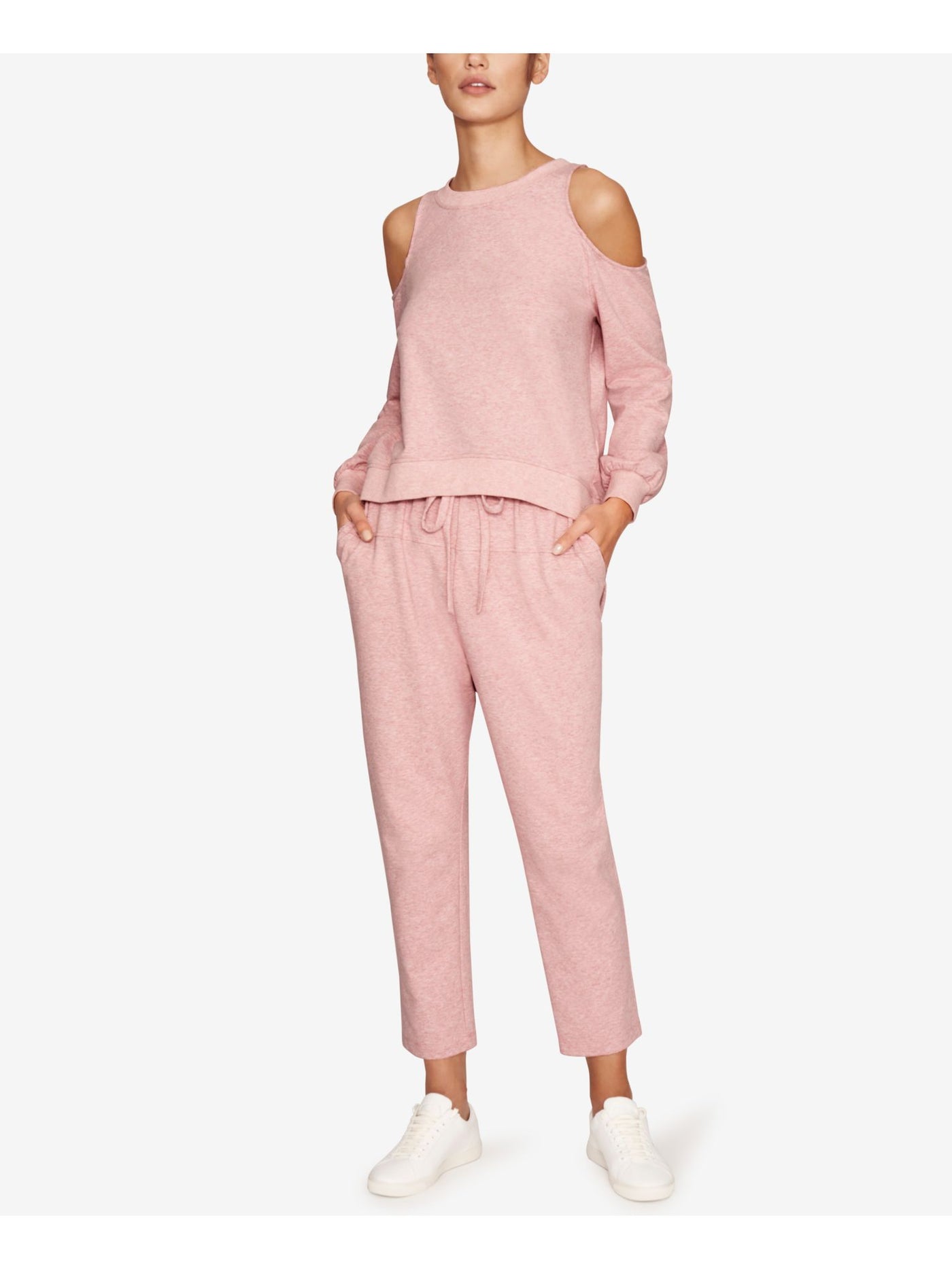 B NEW YORK Womens Pink Stretch Pocketed Heather Harem Pants XL