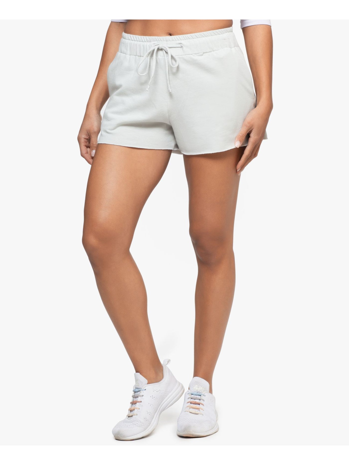 BAM BY BETSY & ADAM Womens Gray Pocketed Raw-hem Drawstring-waist Lounge Shorts XL